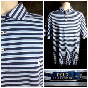 Polo Ralph Lauren Large Tall Blue Striped Shirt